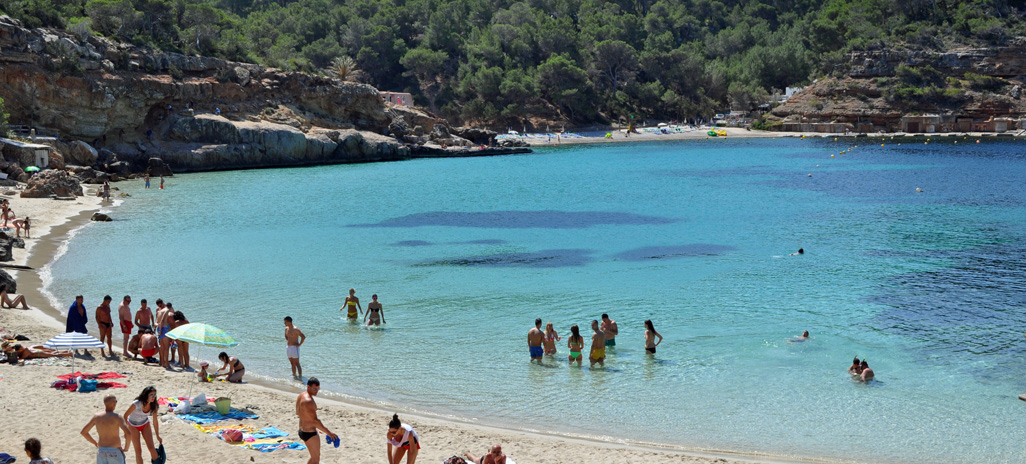 Ibiza beach photo for the June blog