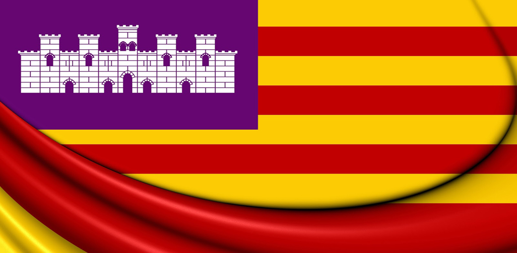 Flag of balearic islands, Spain for the everything ibiza September blog