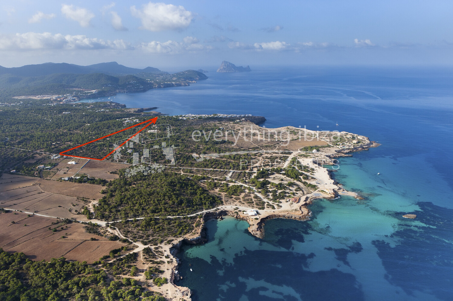 Super Large 70.000m2 Plot of Prime Constructable Land Close to Cala Conta, ref. 1699, for sale in Ibiza by everything ibiza Properties
