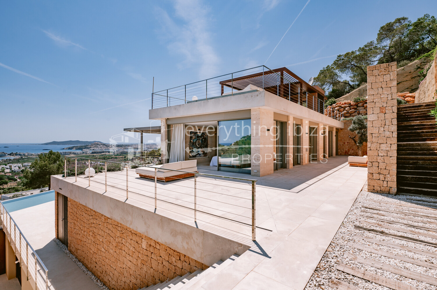 Stunning Contemporary 6 Bedroom Villa with Amazing Panoramic Views, ref. 1718, for sale in Ibiza by everything ibiza Properties