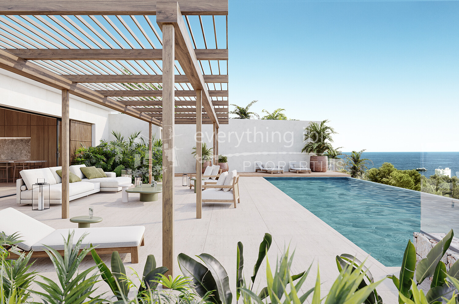 Two New Build Luxury Villas in Chic Cosmopolitan Cap Martinet, ref. 1734, for sale in Ibiza by everything ibiza Properties