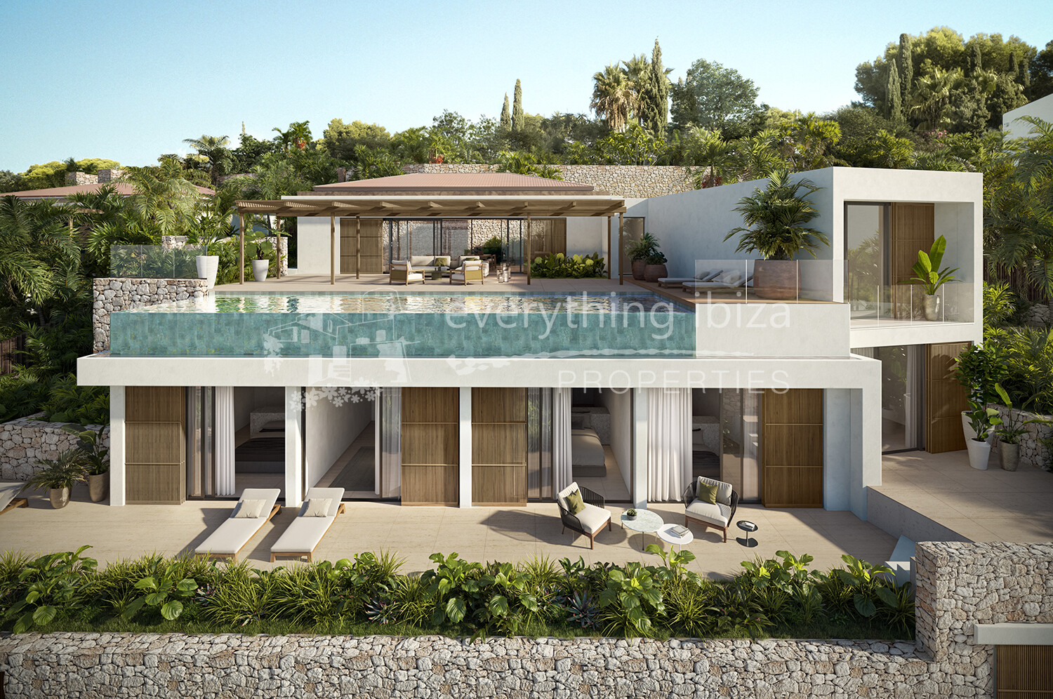 Two New Build Luxury Villas in Chic Cosmopolitan Cap Martinet, ref. 1734, for sale in Ibiza by everything ibiza Properties