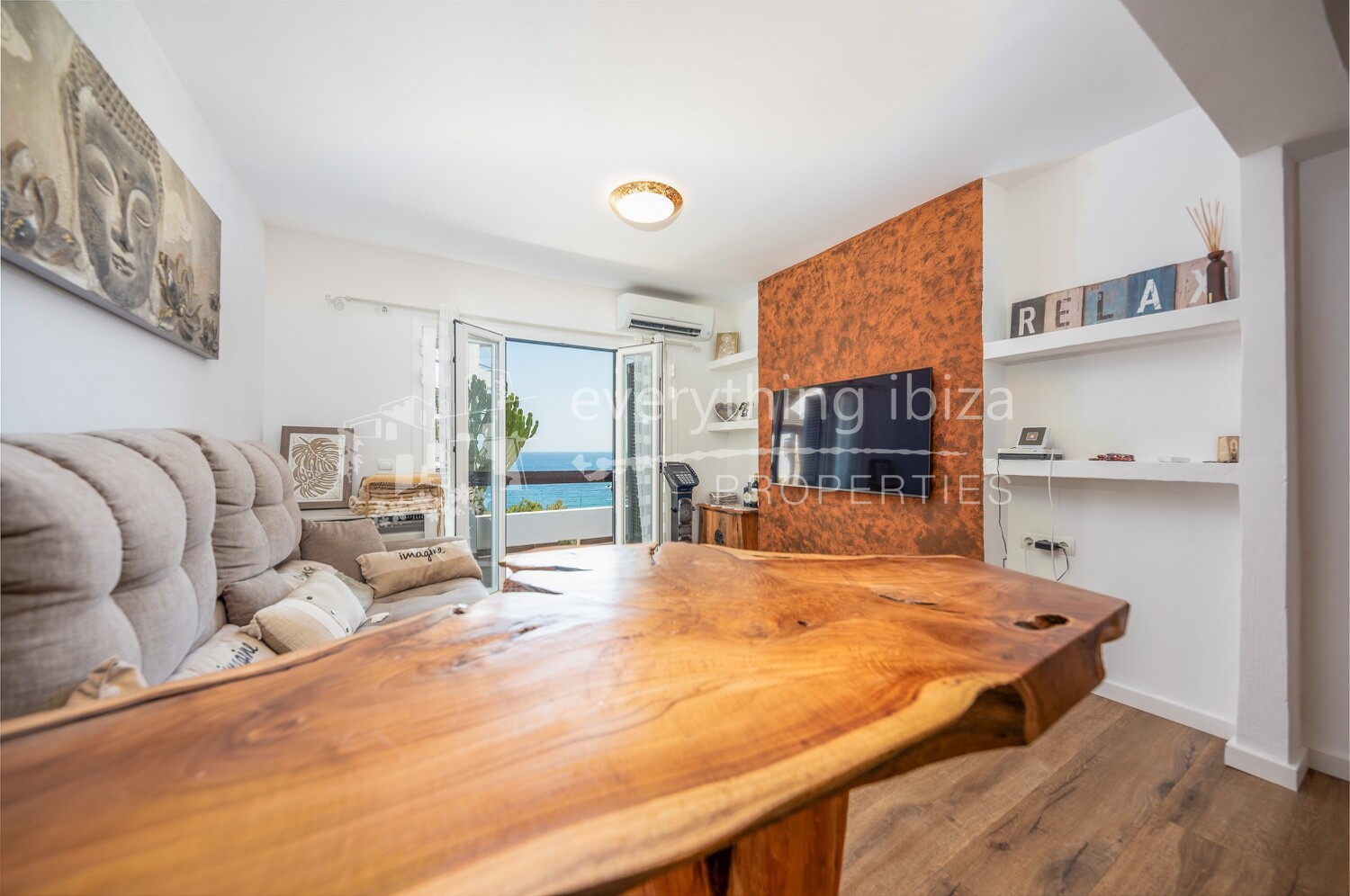 Charming Renovated Apartment with Super Sea Views Close to Cala Llonga Bay, ref. 1755, for sale in Ibiza by everything ibiza Properties