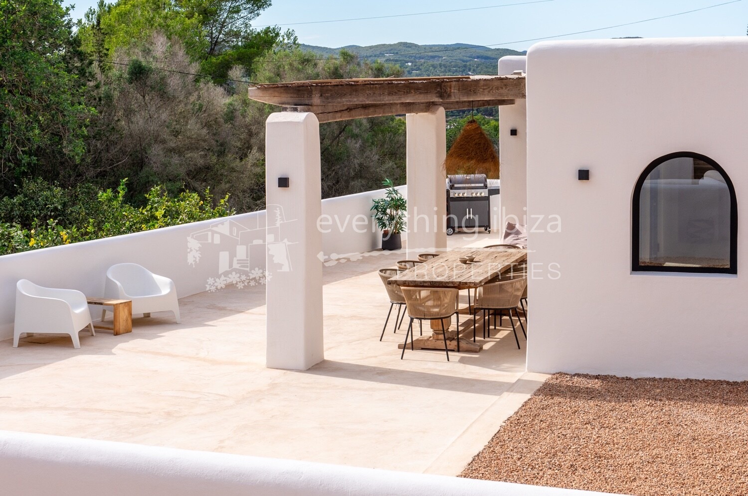 Exquisite Newly Renovated Villa with Panoramic Valley Views Close to Santa Eulalia, ref. 1764, for sale in Ibiza by everything ibiza Properties