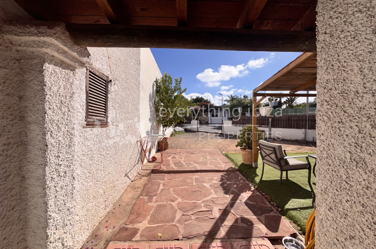 Cosy Semi Detached House with Garden and Terraces Close to the Beach, ref. 1768, for sale in Ibiza by everything ibiza Properties