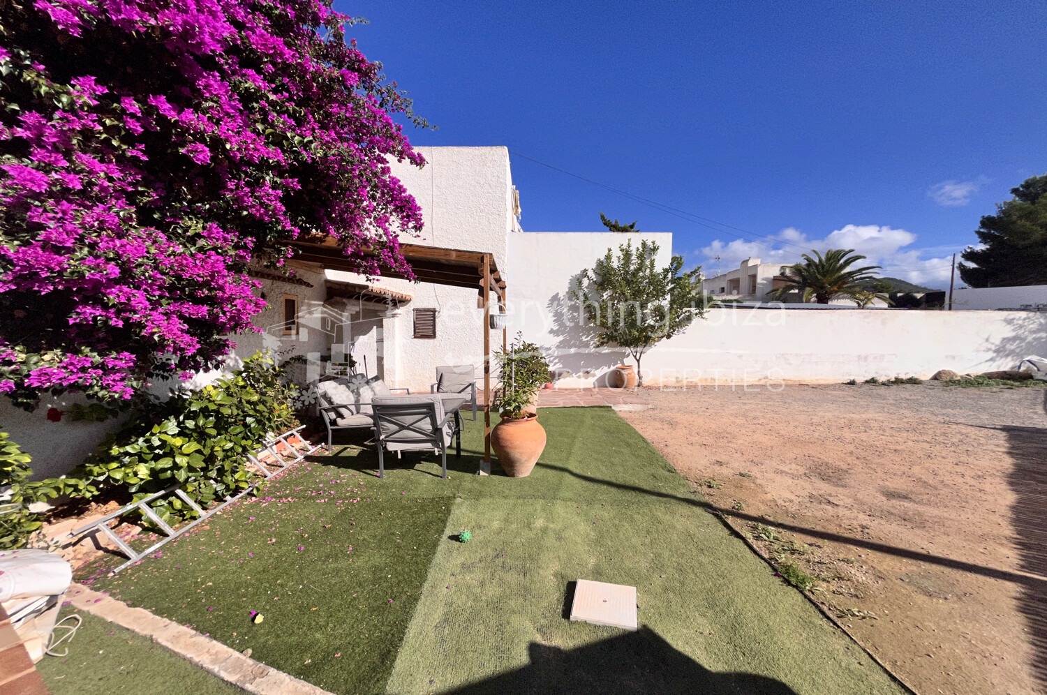 Cosy Semi Detached House with Garden and Terraces Close to the Beach, ref. 1768, for sale in Ibiza by everything ibiza Properties