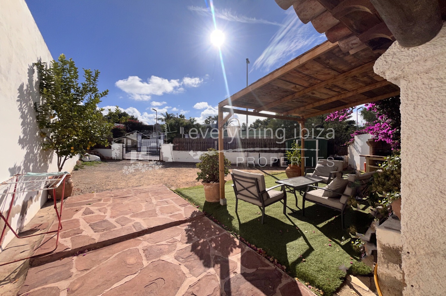 Cosy Semi Detached House with Garden and Terraces Close to the Beach, ref. 1768, for sale in Ibiza by everything ibiza Properties