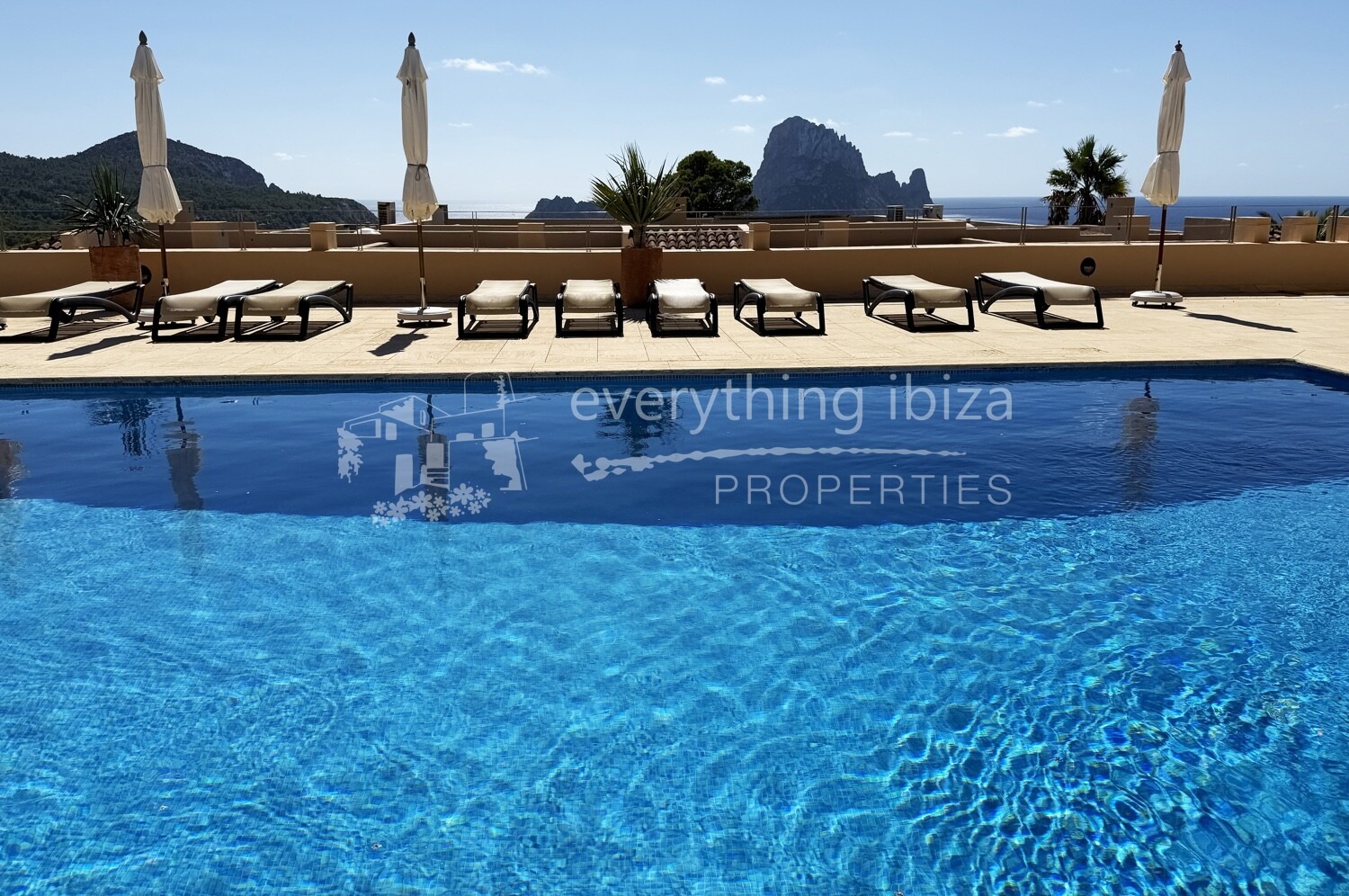 Elegant Sea Facing Apartment with Breathtaking Sea and Es Vedra Views, ref. 1777, for sale in Ibiza by everything ibiza Properties