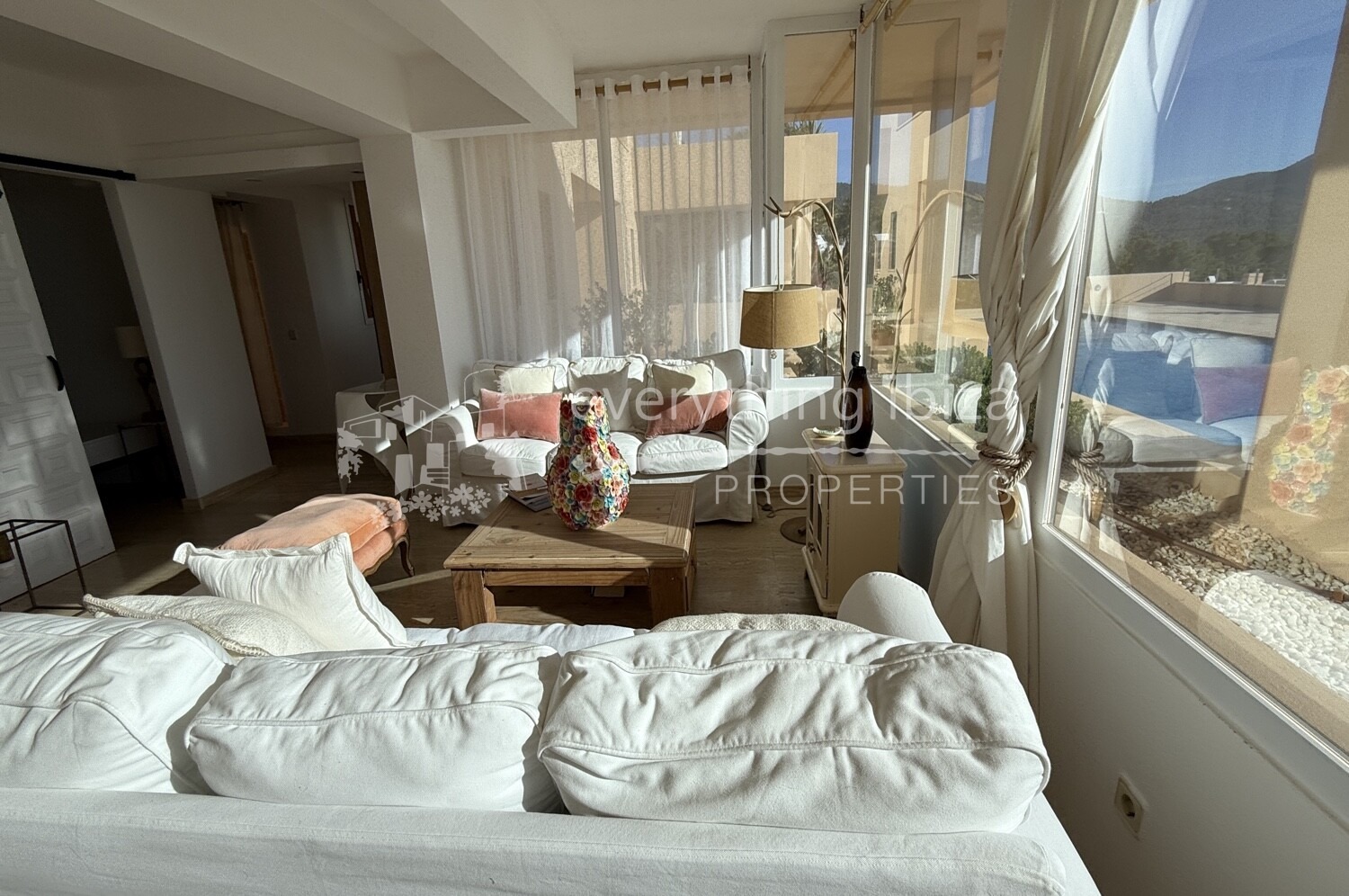 Elegant Sea Facing Apartment with Breathtaking Sea and Es Vedra Views, ref. 1777, for sale in Ibiza by everything ibiza Properties